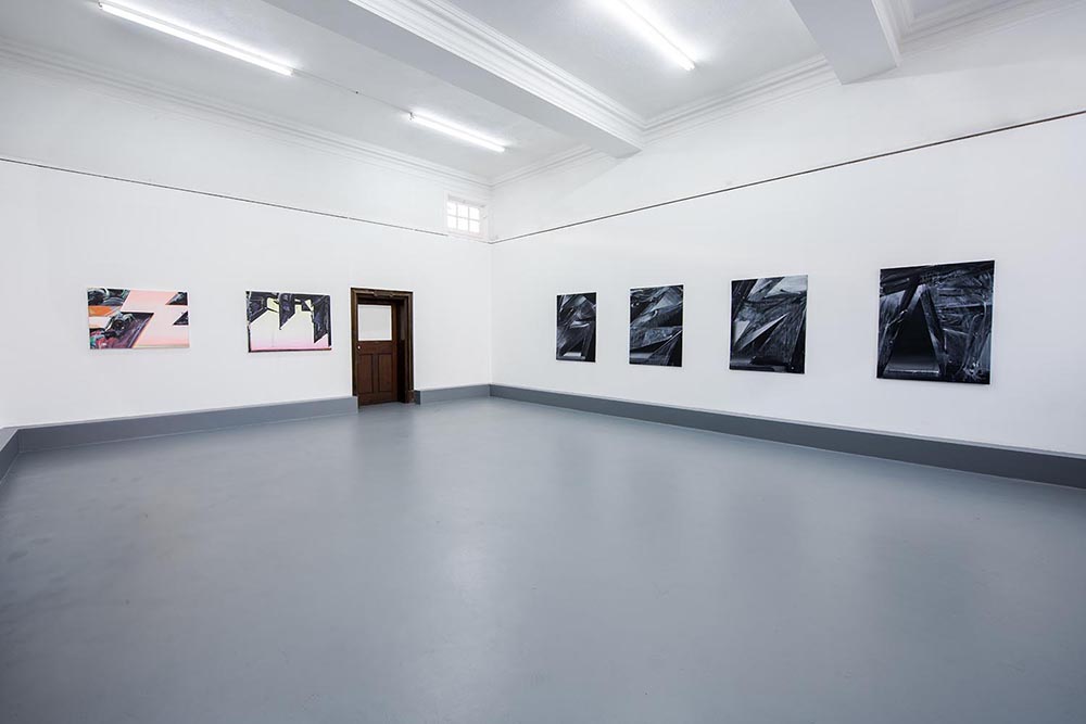 Phil Ashcroft, Cave Paintings, installation view, solo exhibition a tLewisham Arthouse, London 2015