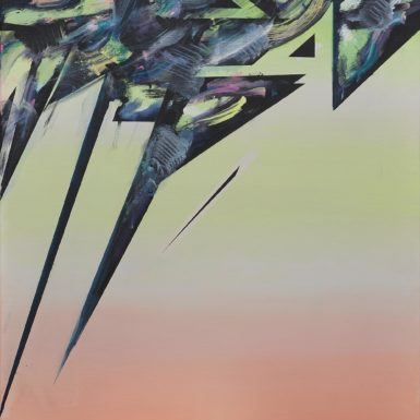 Phil Ashcroft, Daiichi (third version), acrylic on canvas, 102 x 76cm, 2021